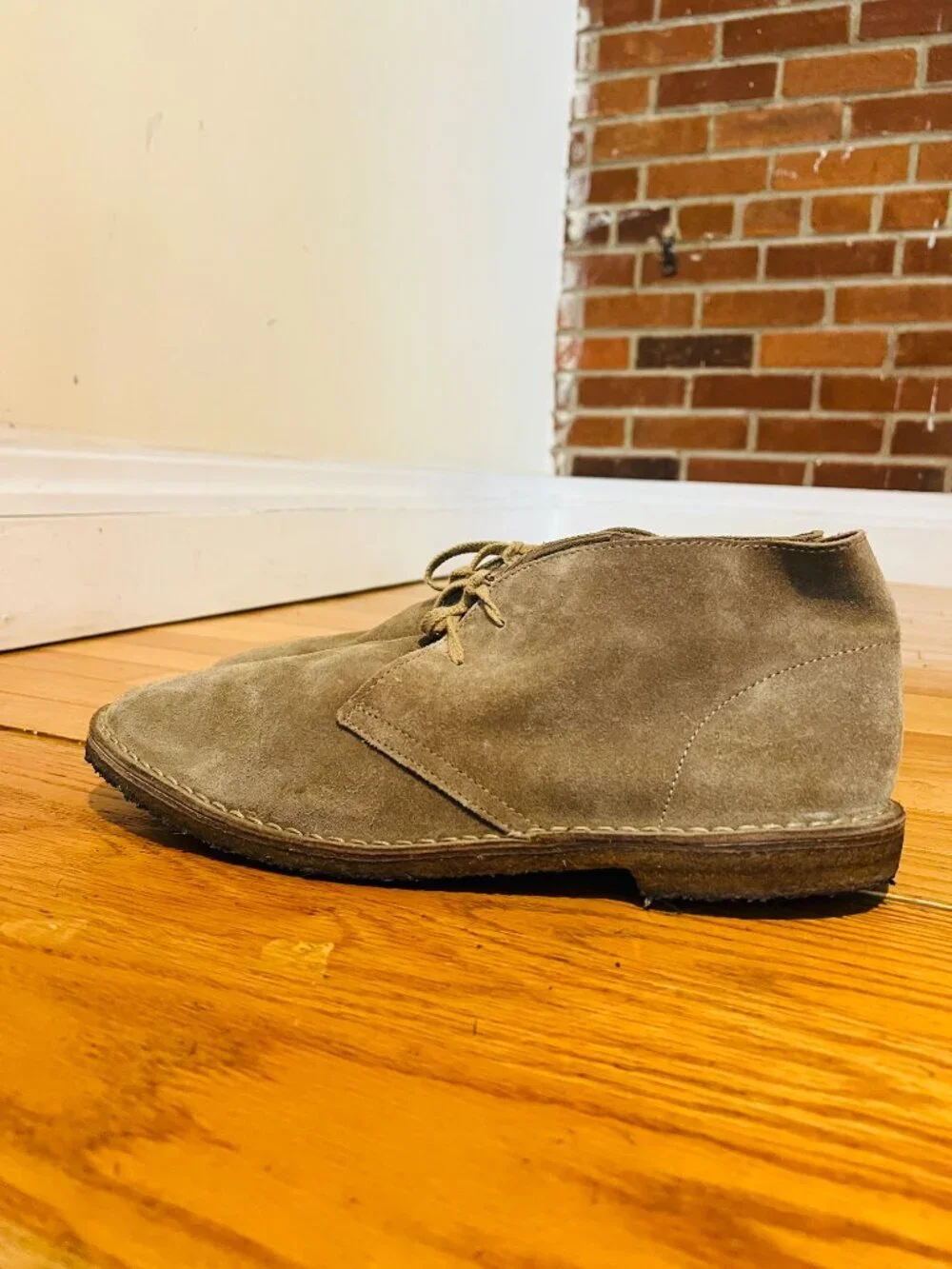 J.CREW MacAlister Chukka Boots 12 Men’s in Brown Suede Made in Italy
